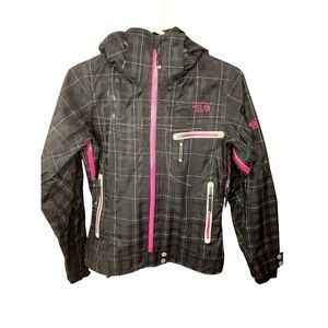 Mountain Hardwear GORE-TEX Shell Ski Snowboarding Plaid Conduit Hooded Jacket XS